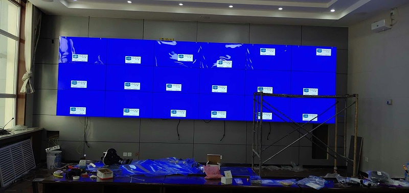 液晶拼接屏支架安裝效果圖 液晶拼接屏支架安裝效果圖